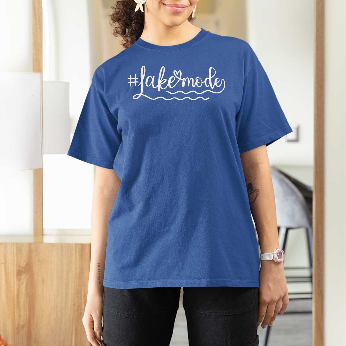 Lake Mode T Shirt For Women Summer Vacation Outdoor Camping - Wonder Print Shop