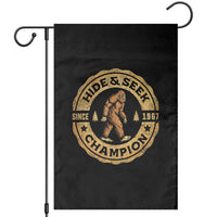 Retro Bigfoot Believer Garden Flag Undefeated Sasquatch Hide And Seek Cryptozoology - Wonder Print Shop