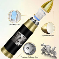 Cat Selfie With Bigfoot UFO Bullet Tumbler Funny Cat Lover Gifts - Wonder Print Shop