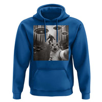 Cat Selfie With Bigfoot UFO Hoodie Funny Cat Lover Gifts - Wonder Print Shop