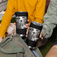 Cat Selfie With Bigfoot UFO Tumbler Cup Funny Cat Lover Gifts - Wonder Print Shop