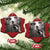 Raccoon Selfie With Bigfoot UFO Christmas Ornament Funny Feral Lover Gifts - Wonder Print Shop