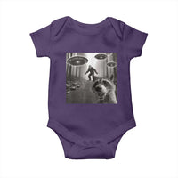 Raccoon Selfie With Bigfoot UFO Baby Onesie Funny Feral Lover Gifts - Wonder Print Shop