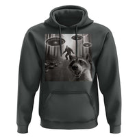 Raccoon Selfie With Bigfoot UFO Hoodie Funny Feral Lover Gifts - Wonder Print Shop