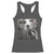 Raccoon Selfie With Bigfoot UFO Racerback Tank Top Funny Feral Lover Gifts - Wonder Print Shop