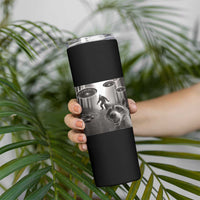 Raccoon Selfie With Bigfoot UFO Skinny Tumbler Funny Feral Lover Gifts - Wonder Print Shop