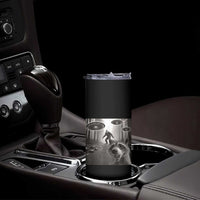 Raccoon Selfie With Bigfoot UFO Skinny Tumbler Funny Feral Lover Gifts - Wonder Print Shop