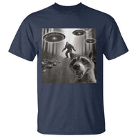 Raccoon Selfie With Bigfoot UFO T Shirt Funny Feral Lover Gifts - Wonder Print Shop
