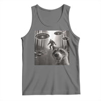 Raccoon Selfie With Bigfoot UFO Tank Top Funny Feral Lover Gifts - Wonder Print Shop