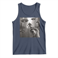 Raccoon Selfie With Bigfoot UFO Tank Top Funny Feral Lover Gifts - Wonder Print Shop