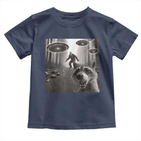 Raccoon Selfie With Bigfoot UFO Toddler T Shirt Funny Feral Lover Gifts - Wonder Print Shop