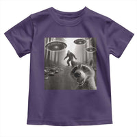 Raccoon Selfie With Bigfoot UFO Toddler T Shirt Funny Feral Lover Gifts - Wonder Print Shop