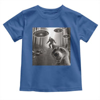 Raccoon Selfie With Bigfoot UFO Toddler T Shirt Funny Feral Lover Gifts - Wonder Print Shop