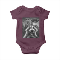 Racoon Meme Baby Onesie Selfie With Alien UFO - Wonder Print Shop