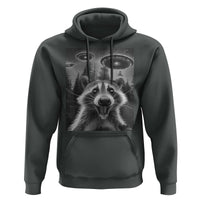 Racoon Meme Hoodie Selfie With Alien UFO - Wonder Print Shop