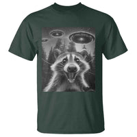 Racoon Meme T Shirt Selfie With Alien UFO - Wonder Print Shop