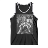 Racoon Meme Tank Top Selfie With Alien UFO - Wonder Print Shop