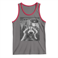 Racoon Meme Tank Top Selfie With Alien UFO - Wonder Print Shop