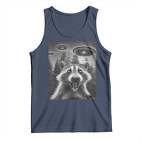 Racoon Meme Tank Top Selfie With Alien UFO - Wonder Print Shop