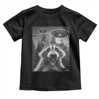 Racoon Meme Toddler T Shirt Selfie With Alien UFO - Wonder Print Shop