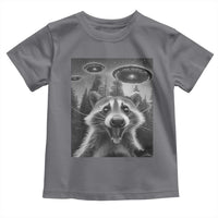 Racoon Meme Toddler T Shirt Selfie With Alien UFO - Wonder Print Shop