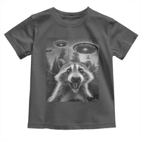 Racoon Meme Toddler T Shirt Selfie With Alien UFO - Wonder Print Shop