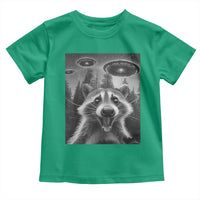 Racoon Meme Toddler T Shirt Selfie With Alien UFO - Wonder Print Shop