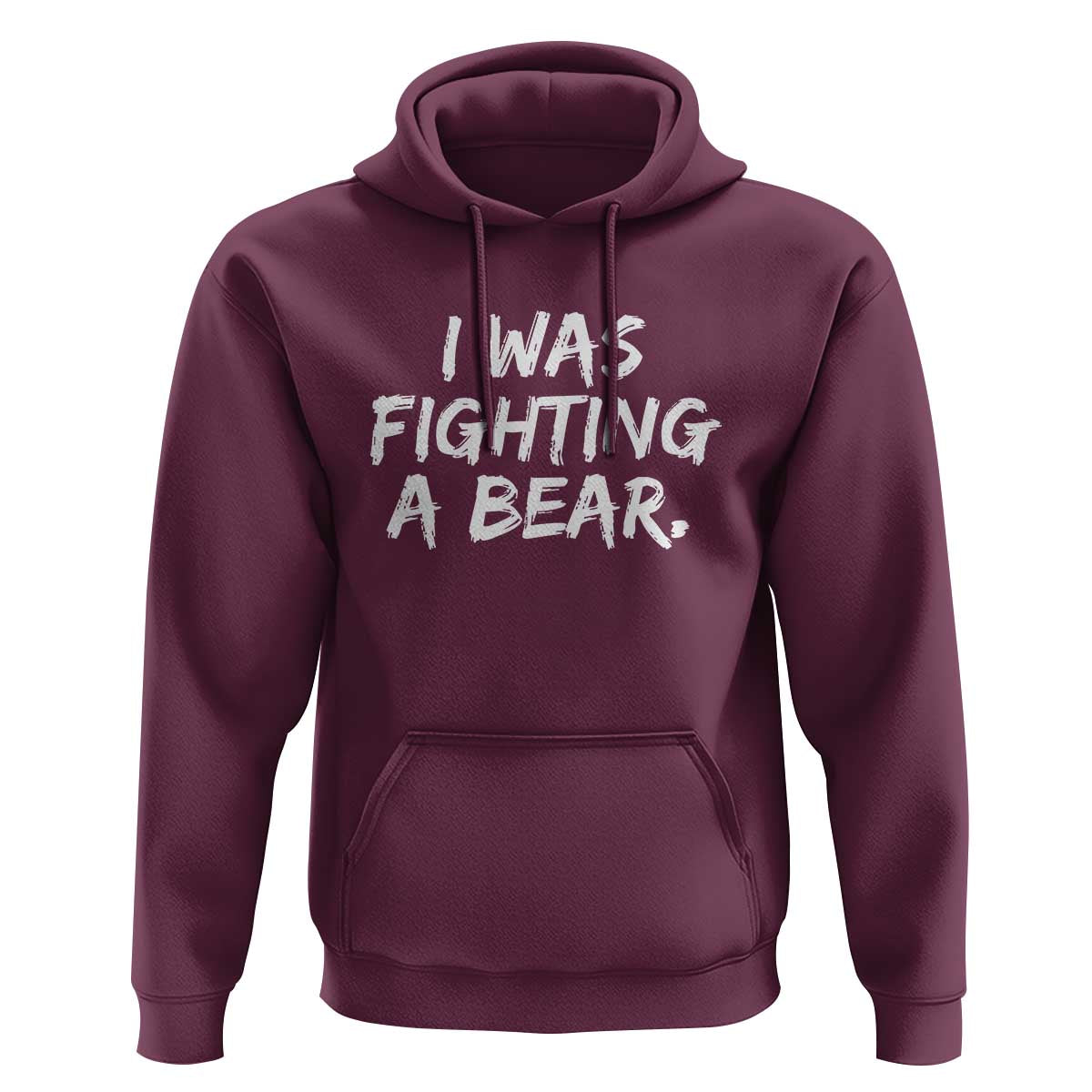 Funny Injury Get Well Soon Gift Hoodie I Was Fighting A Bear - Wonder Print Shop