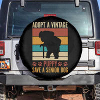Vintage Adopt a Senior Dog Spare Tire Cover Rescue Animal Adoption Old Dog Shelter Pet - Wonder Print Shop