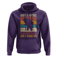 Vintage Adopt a Senior Dog Hoodie Rescue Animal Adoption Old Dog Shelter Pet - Wonder Print Shop