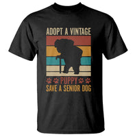 Vintage Adopt a Senior Dog T Shirt Rescue Animal Adoption Old Dog Shelter Pet - Wonder Print Shop