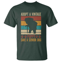Vintage Adopt a Senior Dog T Shirt Rescue Animal Adoption Old Dog Shelter Pet - Wonder Print Shop