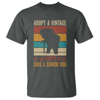 Vintage Adopt a Senior Dog T Shirt Rescue Animal Adoption Old Dog Shelter Pet - Wonder Print Shop