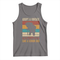 Vintage Adopt a Senior Dog Tank Top Rescue Animal Adoption Old Dog Shelter Pet - Wonder Print Shop