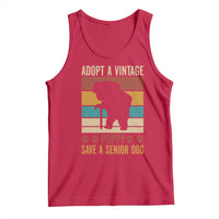 Vintage Adopt a Senior Dog Tank Top Rescue Animal Adoption Old Dog Shelter Pet - Wonder Print Shop