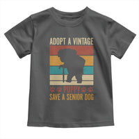 Vintage Adopt a Senior Dog Toddler T Shirt Rescue Animal Adoption Old Dog Shelter Pet - Wonder Print Shop