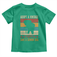 Vintage Adopt a Senior Dog Toddler T Shirt Rescue Animal Adoption Old Dog Shelter Pet - Wonder Print Shop