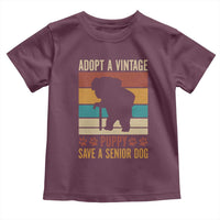 Vintage Adopt a Senior Dog Toddler T Shirt Rescue Animal Adoption Old Dog Shelter Pet - Wonder Print Shop
