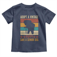 Vintage Adopt a Senior Dog Toddler T Shirt Rescue Animal Adoption Old Dog Shelter Pet - Wonder Print Shop
