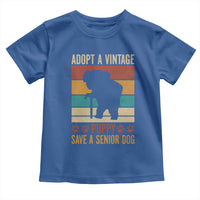 Vintage Adopt a Senior Dog Toddler T Shirt Rescue Animal Adoption Old Dog Shelter Pet - Wonder Print Shop
