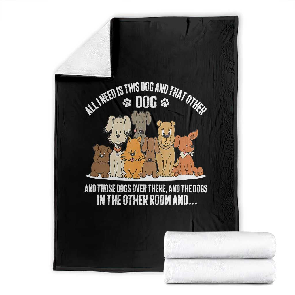 Funny Dog Lover Throw Blanket Fur Mama Dad Dog Rescue - Wonder Print Shop