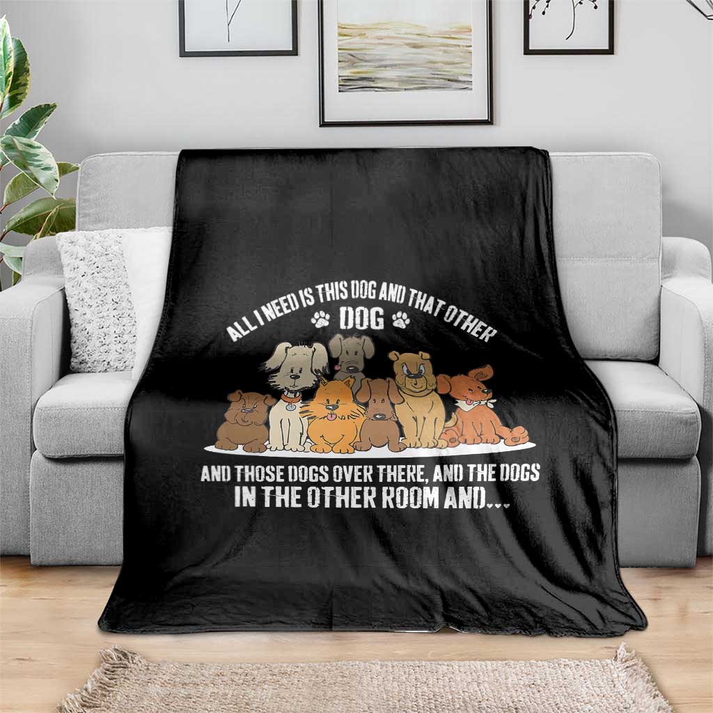 Funny Dog Lover Throw Blanket Fur Mama Dad Dog Rescue - Wonder Print Shop