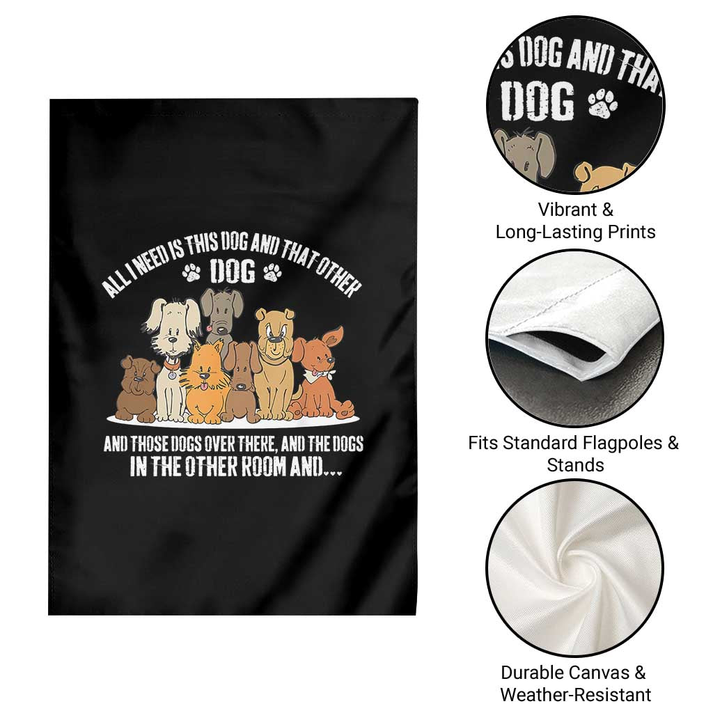 Funny Dog Lover Garden Flag Fur Mama Dad Dog Rescue - Wonder Print Shop