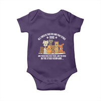 Funny Dog Lover Baby Onesie Fur Mama Dad Dog Rescue - Wonder Print Shop