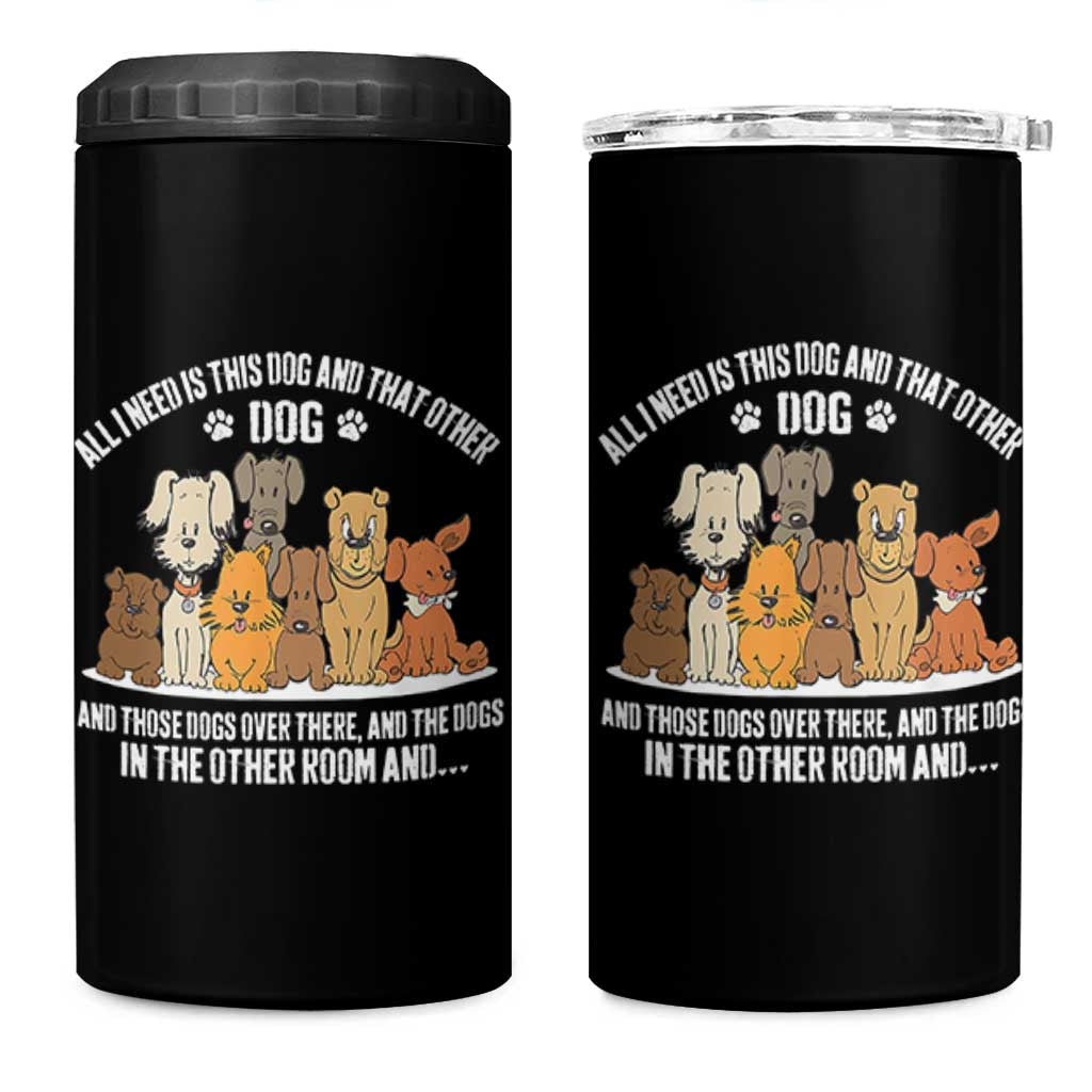 Funny Dog Lover 4 in 1 Can Cooler Tumbler Fur Mama Dad Dog Rescue - Wonder Print Shop