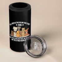 Funny Dog Lover 4 in 1 Can Cooler Tumbler Fur Mama Dad Dog Rescue - Wonder Print Shop