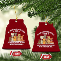 Funny Dog Lover Ceramic Ornament Fur Mama Dad Dog Rescue - Wonder Print Shop