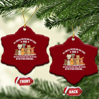 Funny Dog Lover Ceramic Ornament Fur Mama Dad Dog Rescue - Wonder Print Shop