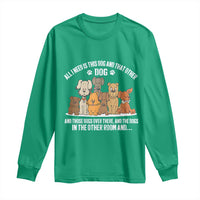 Funny Dog Lover Long Sleeve Shirt Fur Mama Dad Dog Rescue - Wonder Print Shop