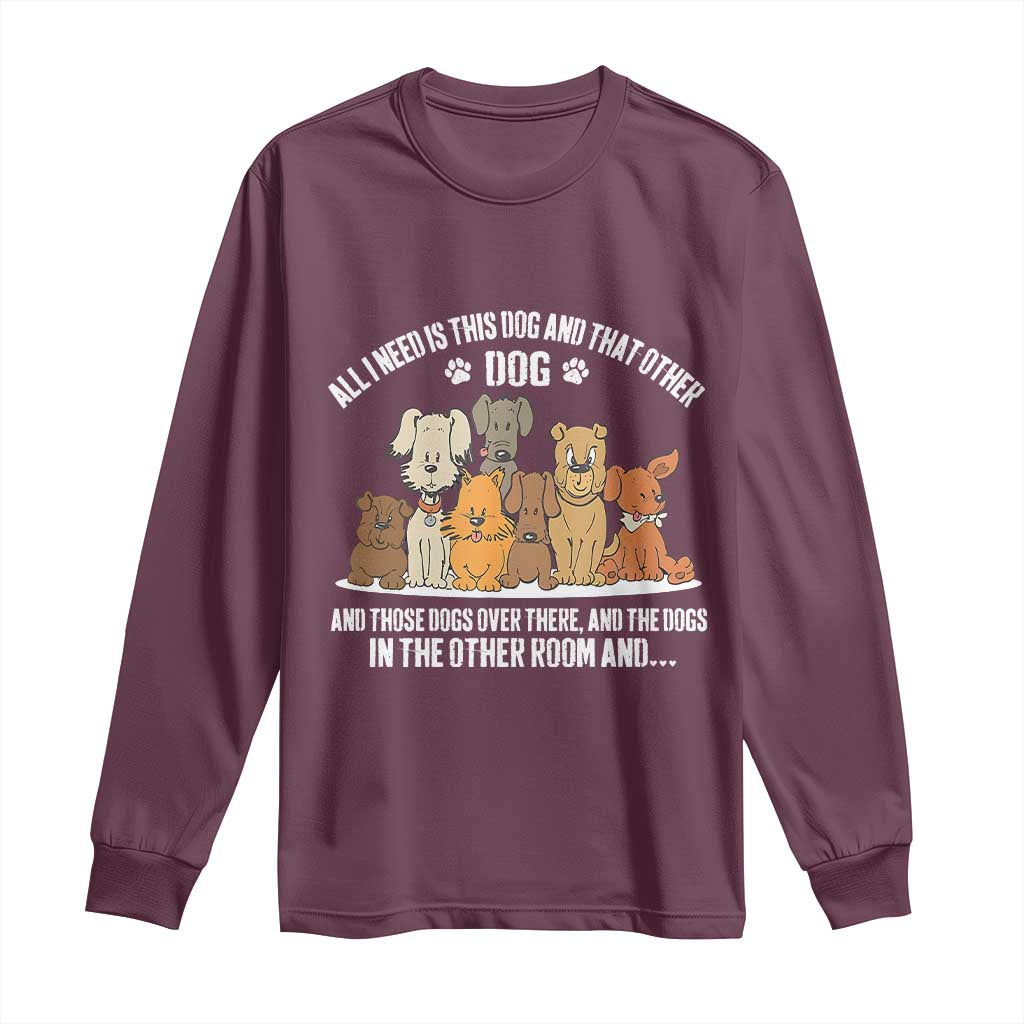 Funny Dog Lover Long Sleeve Shirt Fur Mama Dad Dog Rescue - Wonder Print Shop